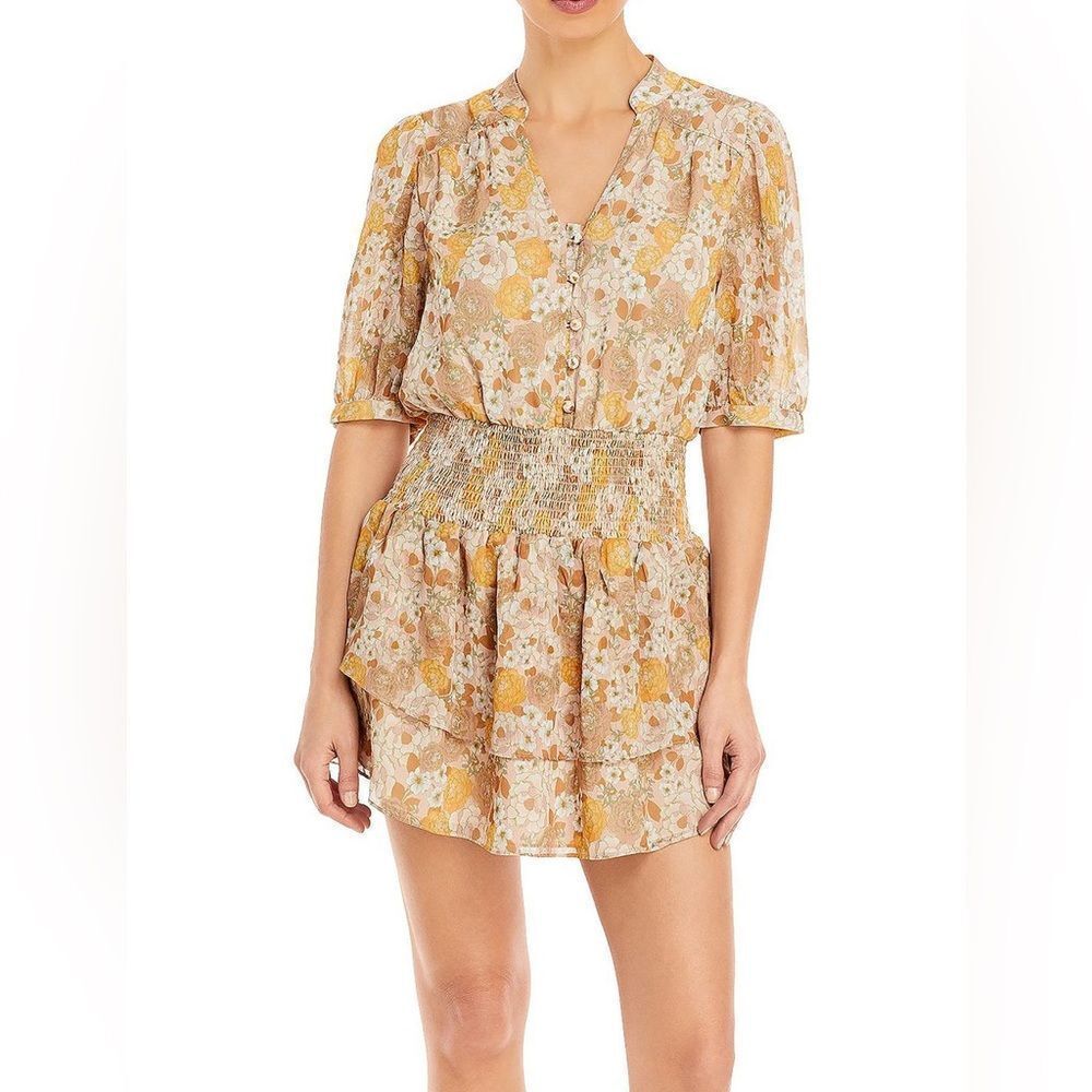 Aqua Women’s Floral Print Short Mini Dress NEW NWT